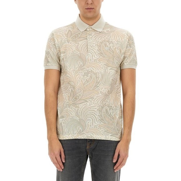 Etro Polo Shirt With Paisley Print - NWT